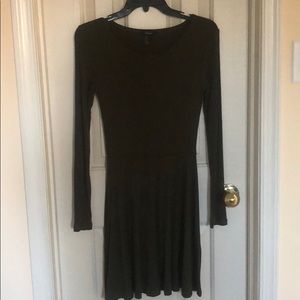 Dark green long sleeve dress